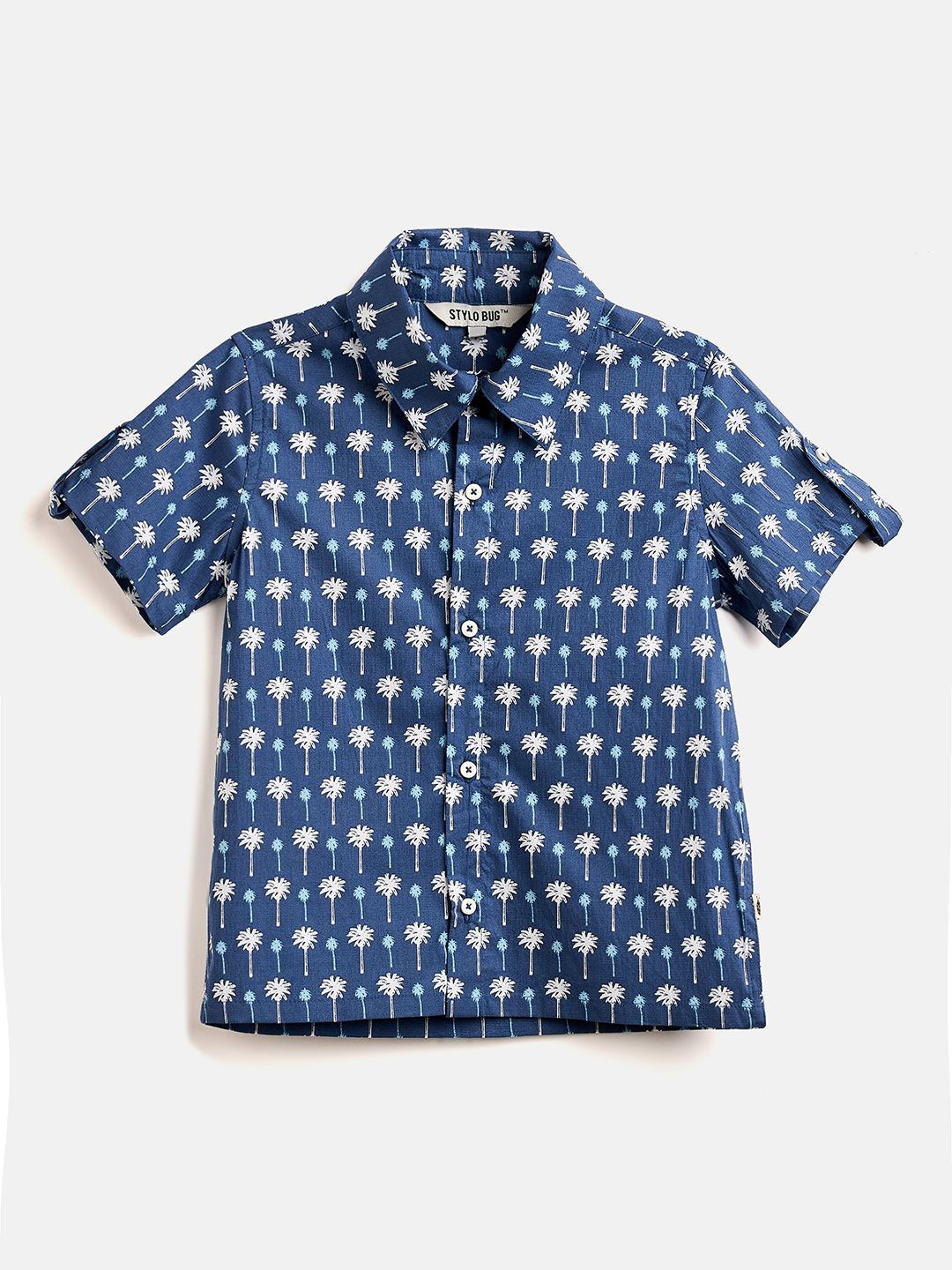 Stylo Bug Boys Slim Fit Floral Printed Roll-Up Sleeves Cotton Casual Shirt, Blue
Stylo Bug Boys Slim Fit Floral Printed Roll-Up Sleeves Cotton Casual Shirt, Blue