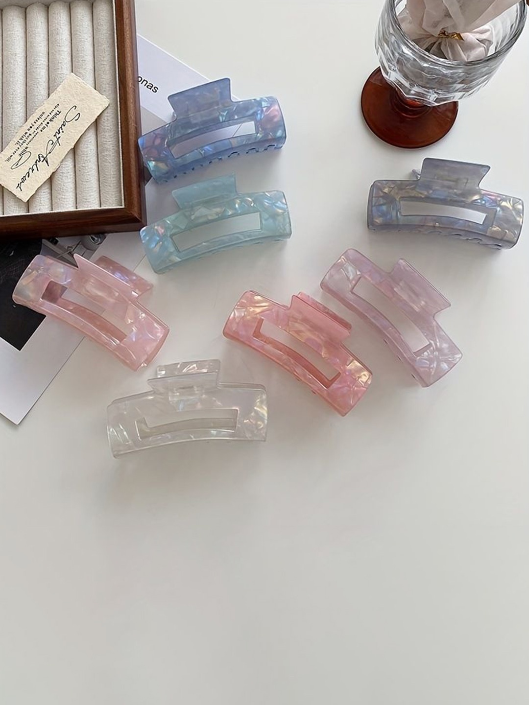 Chronex Set of 2 Exquisite Hollow out Large Rectangular Hair Claw Clip, Ponytail Holder, Assorted
Chronex Set of 2 Exquisite Hollow out Large Rectangular Hair Claw Clip, Ponytail Holder, Assorted