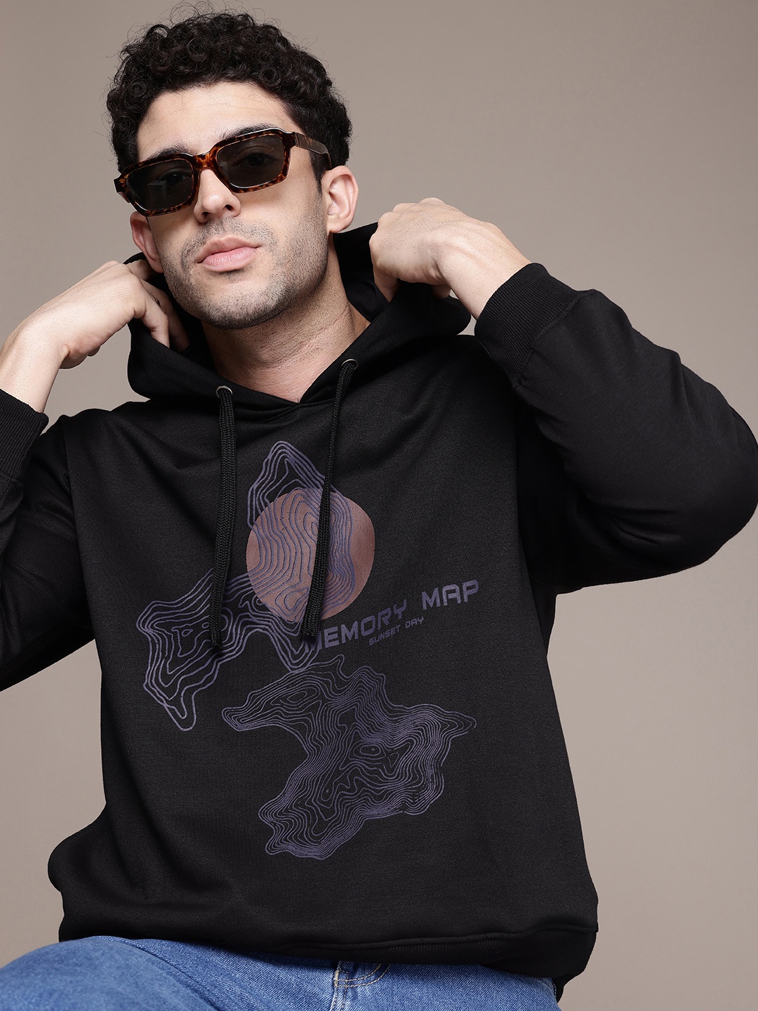 The Roadster Life Co. Graphic Printed Hooded Relaxed Fit Sweatshirt, Black
The Roadster Life Co. Graphic Printed Hooded Relaxed Fit Sweatshirt, Black
