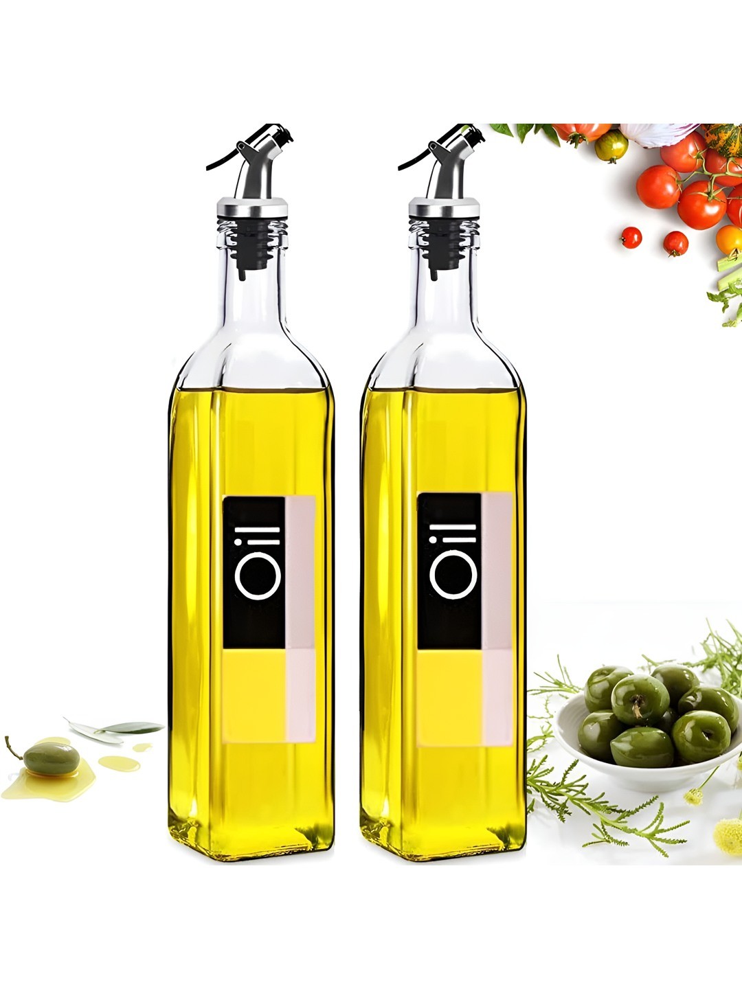 P-Plus International Transparent 2 Pieces Glass Dishwasher Safe Oil Dispenser 500 ml Each
P-Plus International Transparent 2 Pieces Glass Dishwasher Safe Oil Dispenser 500 ml Each