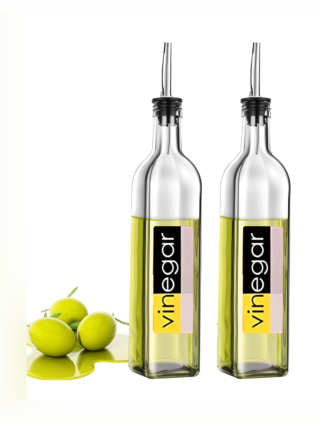 P-Plus International Transparent 2 Pieces Glass Dishwasher Safe Oil Dispenser 500 ml Each
P-Plus International Transparent 2 Pieces Glass Dishwasher Safe Oil Dispenser 500 ml Each