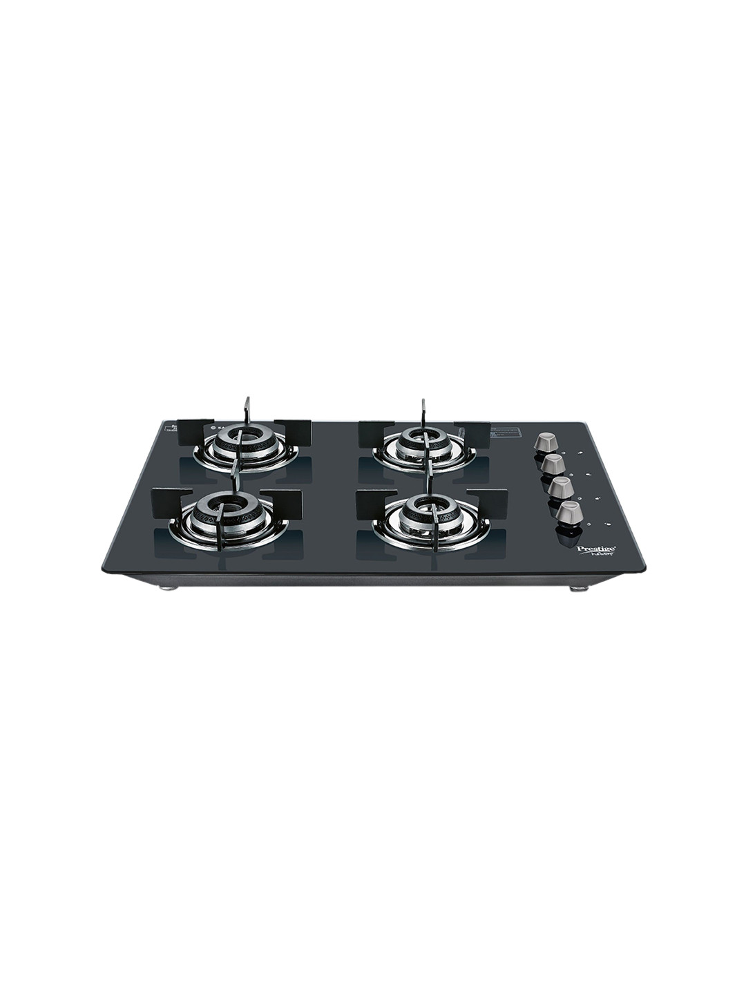 PRESTIGE Desire Hobtop Glass Top 4 Burners Automatic Gas Stove, Black
PRESTIGE Desire Hobtop Glass Top 4 Burners Automatic Gas Stove, Black