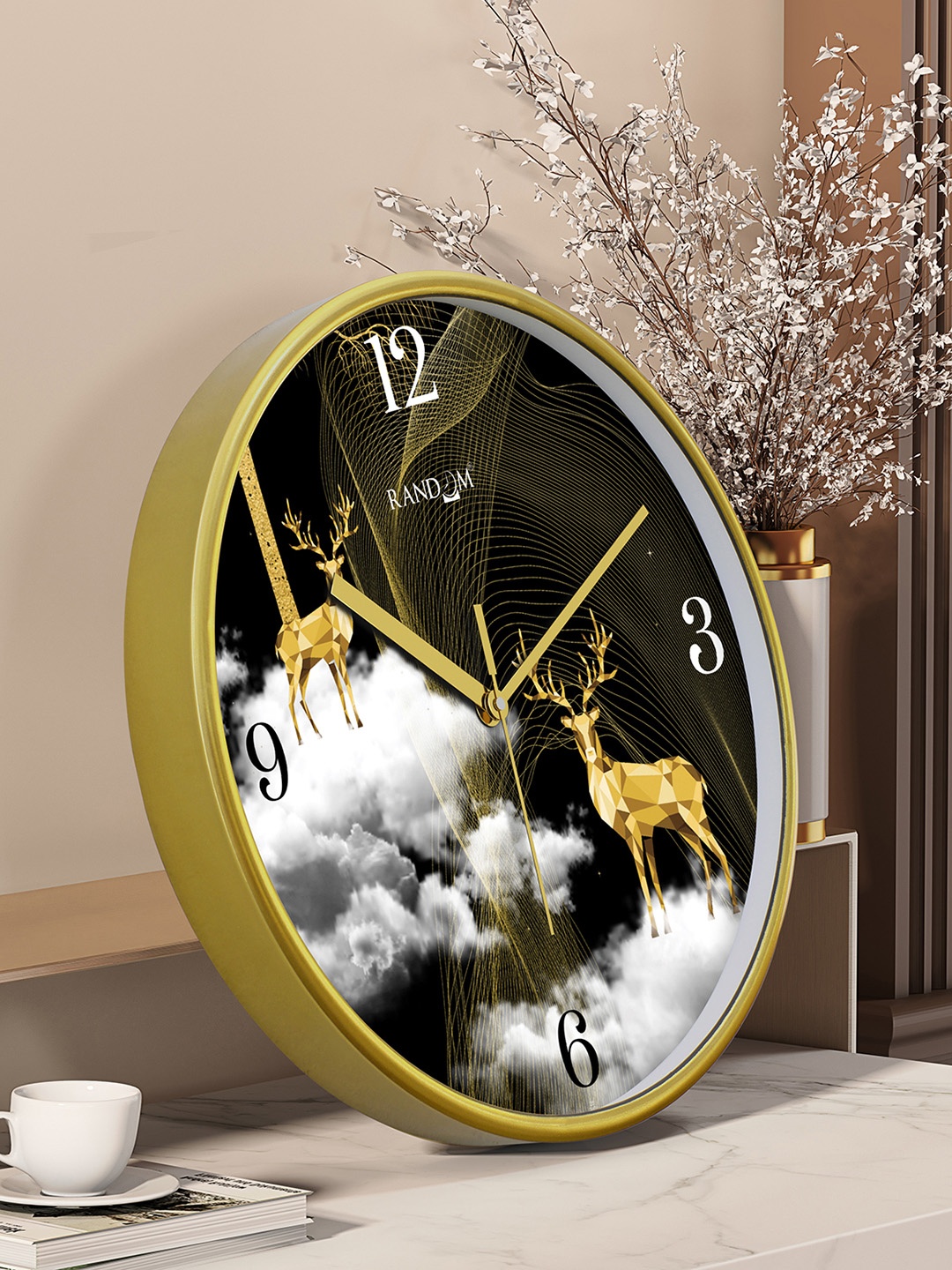 RANDOM Printed Round Shaped Sweep Silent Movement Contemporary Wall Clock, Black
RANDOM Printed Round Shaped Sweep Silent Movement Contemporary Wall Clock, Black