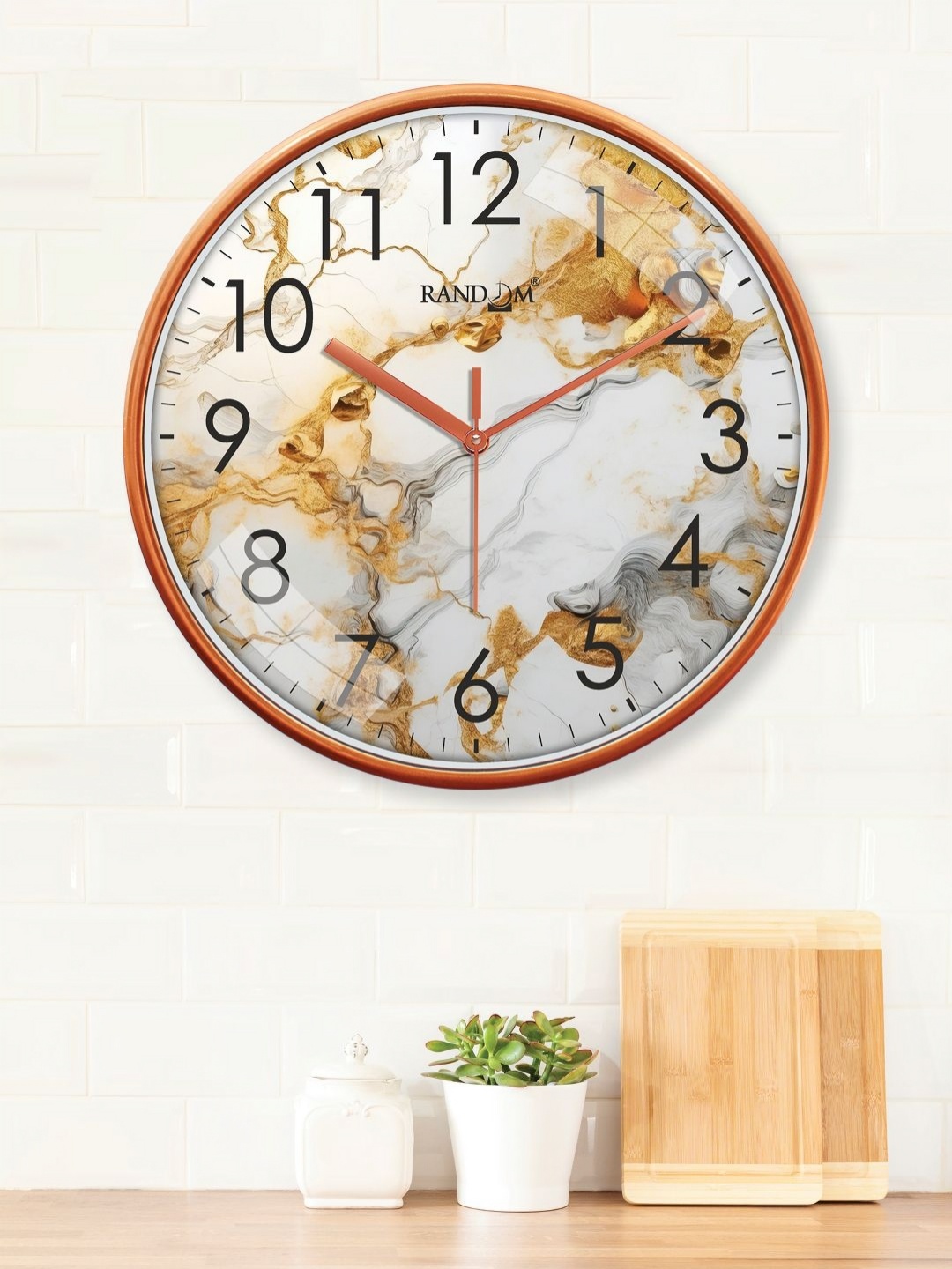 RANDOM Printed Round Shaped Sweep Silent Movement Contemporary Wall Clock, White
RANDOM Printed Round Shaped Sweep Silent Movement Contemporary Wall Clock, White