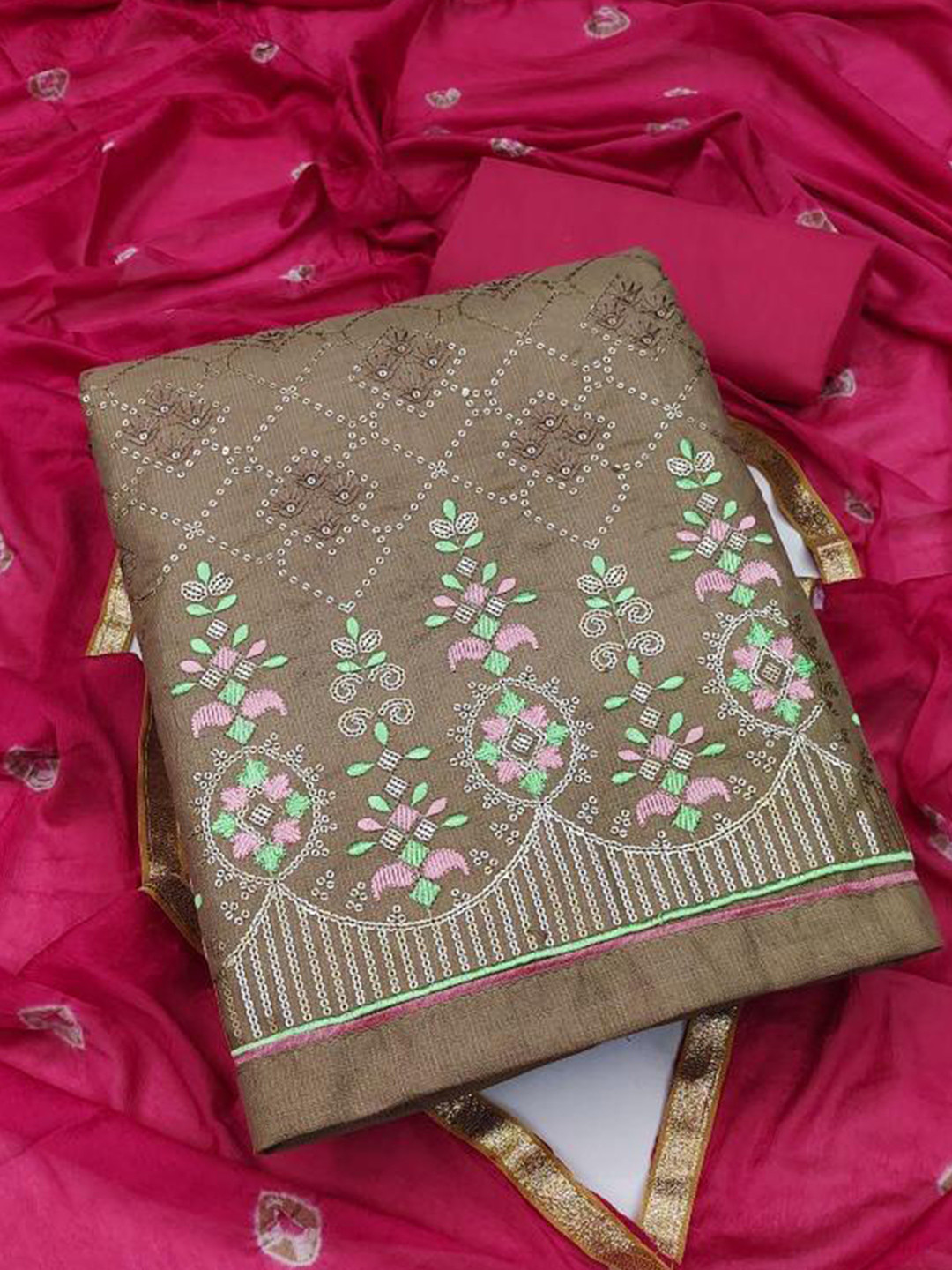 Dori Embroidered Pure Cotton Unstitched Dress Material, Grey
Dori Embroidered Pure Cotton Unstitched Dress Material, Grey