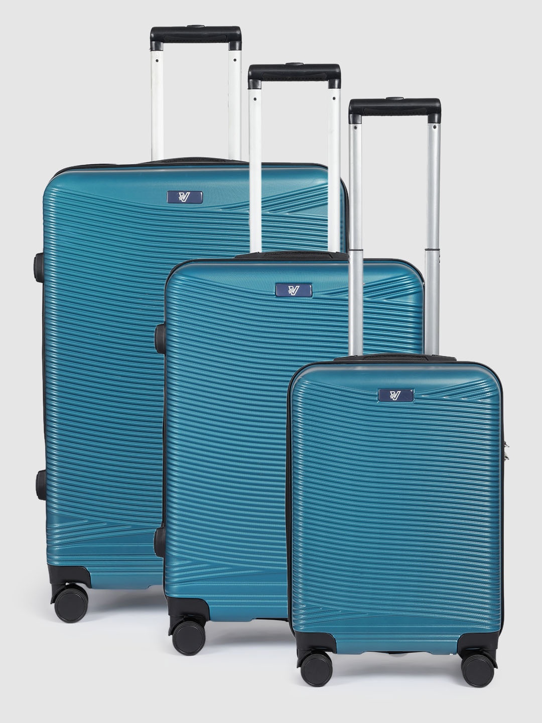 V By Verage Set of 3 Firestone 360-Degree Rotation Hard-Sided Trolley Bags 243L, Teal
V By Verage Set of 3 Firestone 360-Degree Rotation Hard-Sided Trolley Bags 243L, Teal