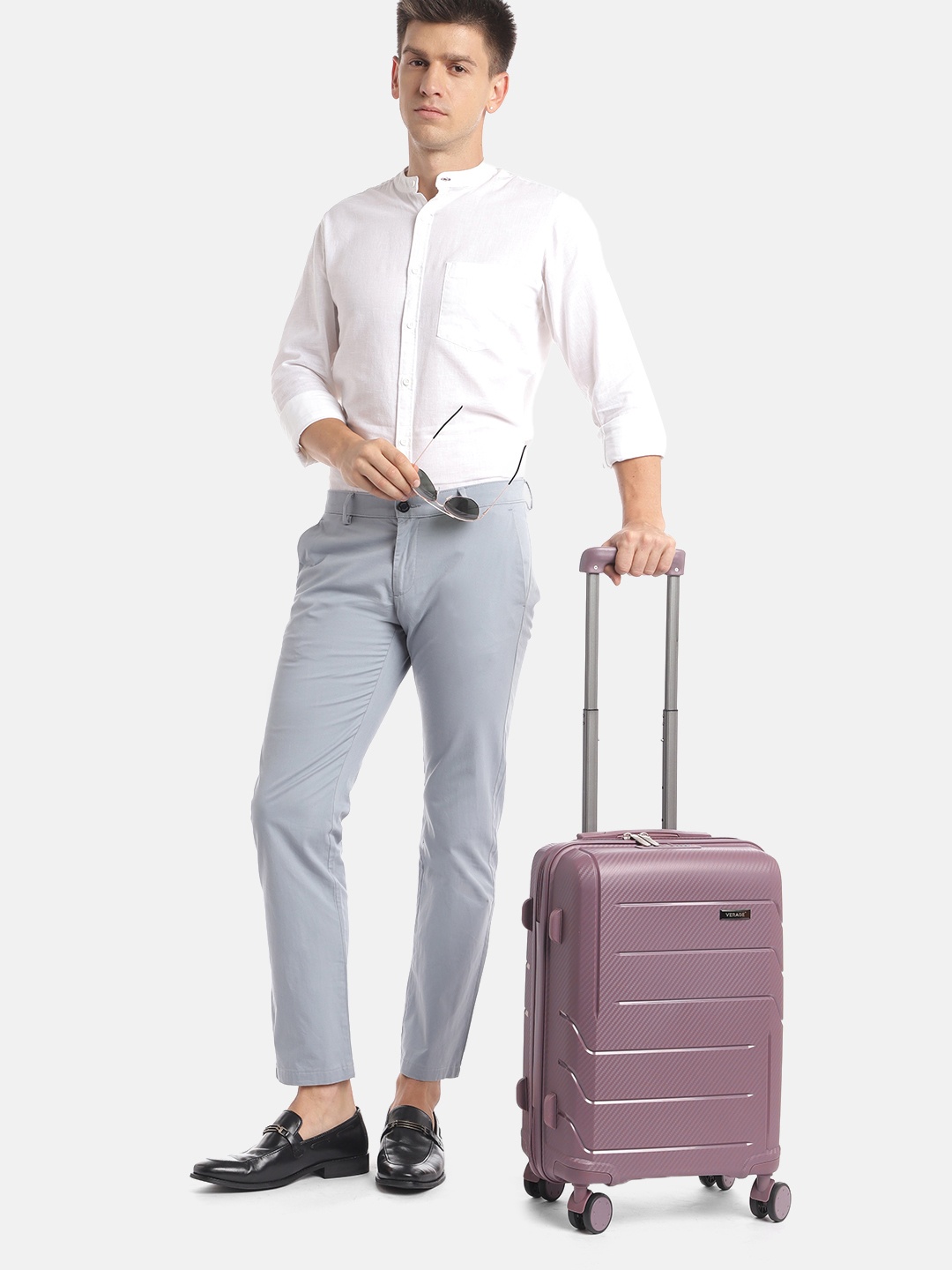 VERAGE Orion Textured 360-Degree Rotation Hard-Sided Small Cabin-Sized Trolley Bag 42L, Purple
VERAGE Orion Textured 360-Degree Rotation Hard-Sided Small Cabin-Sized Trolley Bag 42L, Purple