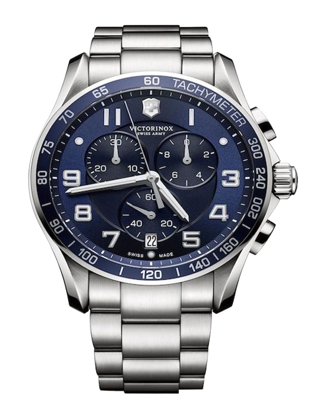 Victorinox Men Dial & Stainless Steel Bracelet Style Straps Analogue Watch 241652, Blue
Victorinox Men Dial & Stainless Steel Bracelet Style Straps Analogue Watch 241652, Blue