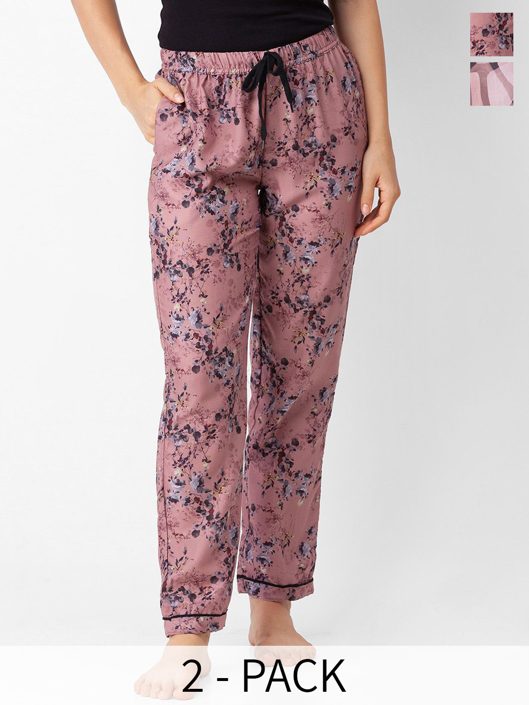 FashionRack Pack Of 2 Printed Lounge Pants, Pink
FashionRack Pack Of 2 Printed Lounge Pants, Pink