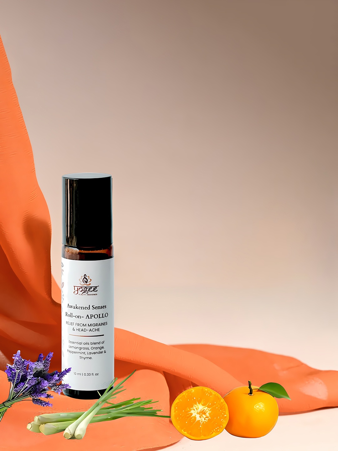 YOGEE Awakened Senses Apollo Roll On For Headaches & Migraines - 10ml, Off white
YOGEE Awakened Senses Apollo Roll On For Headaches & Migraines - 10ml, Off white