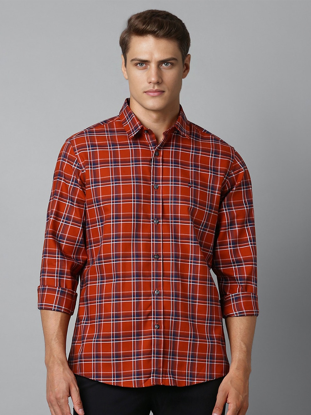 Louis Philippe Sport Tartan Checks Cutaway Collar Slim Fit Pure Cotton Casual Shirt, Red
Louis Philippe Sport Tartan Checks Cutaway Collar Slim Fit Pure Cotton Casual Shirt, Red