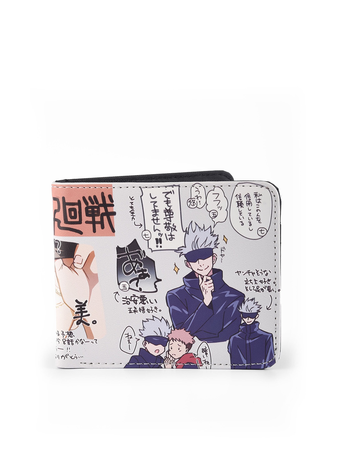 COMICSENSE Men Jujutsu Kaisen Anime Tokyo Jujutsu High Printed Two Fold Wallet, White
COMICSENSE Men Jujutsu Kaisen Anime Tokyo Jujutsu High Printed Two Fold Wallet, White