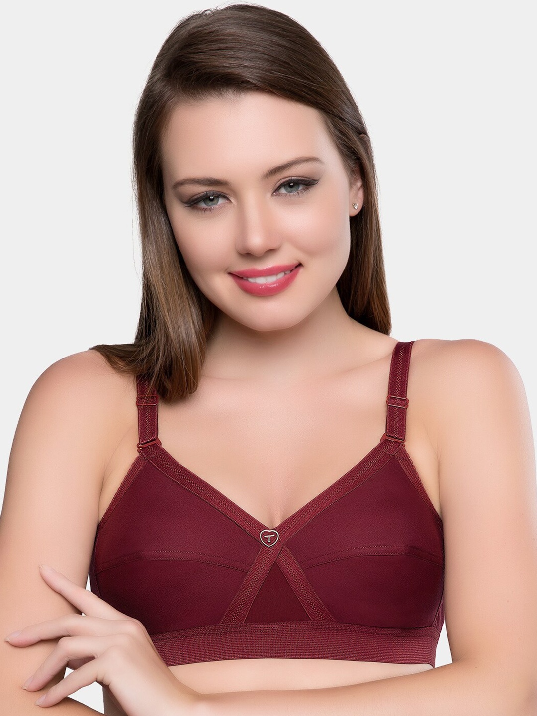 Trylo Krutika Plain Pure Cotton Non-Padded Non-Wired Full Coverage Super Support Bra, Maroon
Trylo Krutika Plain Pure Cotton Non-Padded Non-Wired Full Coverage Super Support Bra, Maroon