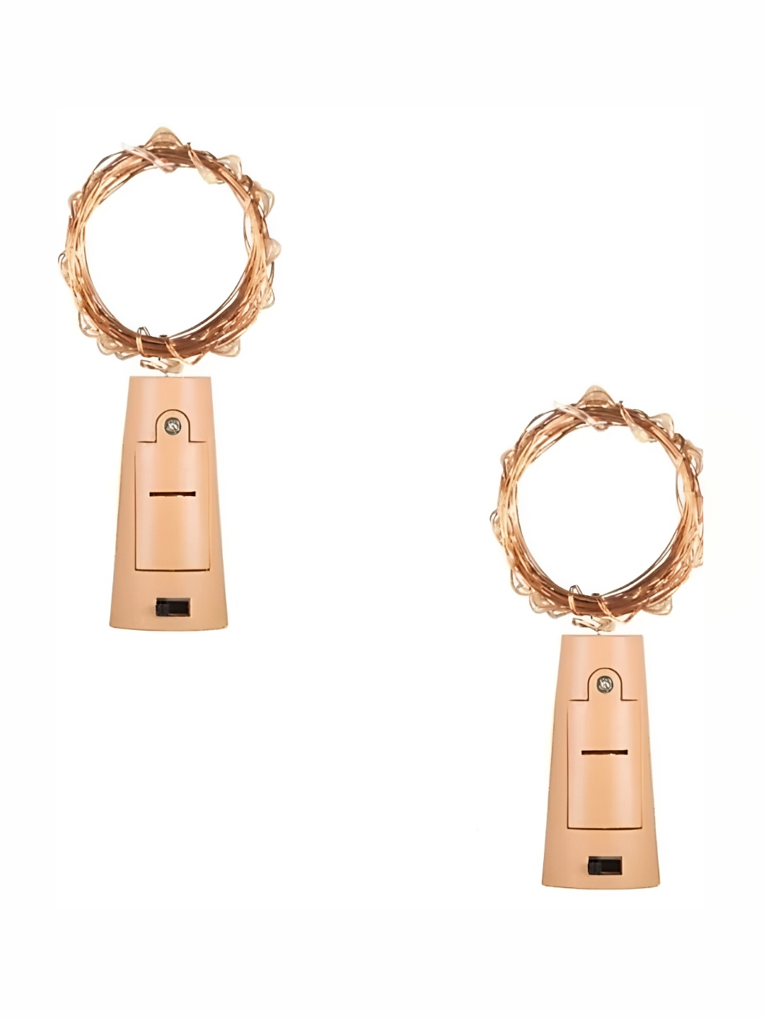 SPARK WORLD Beige 2-Pcs Rice Shaped String Lights