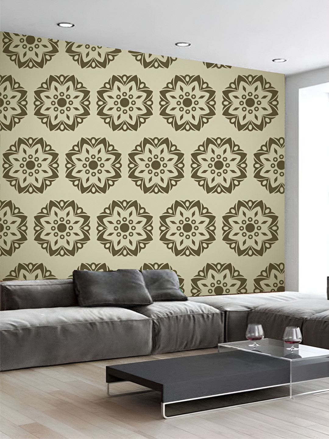 Aura Beige & Olive-Green Printed PVC Self-Adhesive Wall Stickers
Aura Beige & Olive-Green Printed PVC Self-Adhesive Wall Stickers