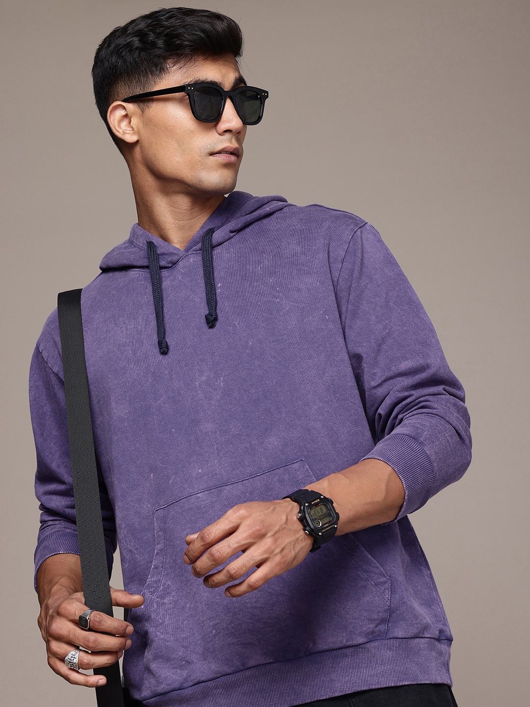 The Roadster Life Co. Relaxed Fit Hooded Washed Effect Pure Cotton Terry Sweatshirt, Purple
The Roadster Life Co. Relaxed Fit Hooded Washed Effect Pure Cotton Terry Sweatshirt, Purple