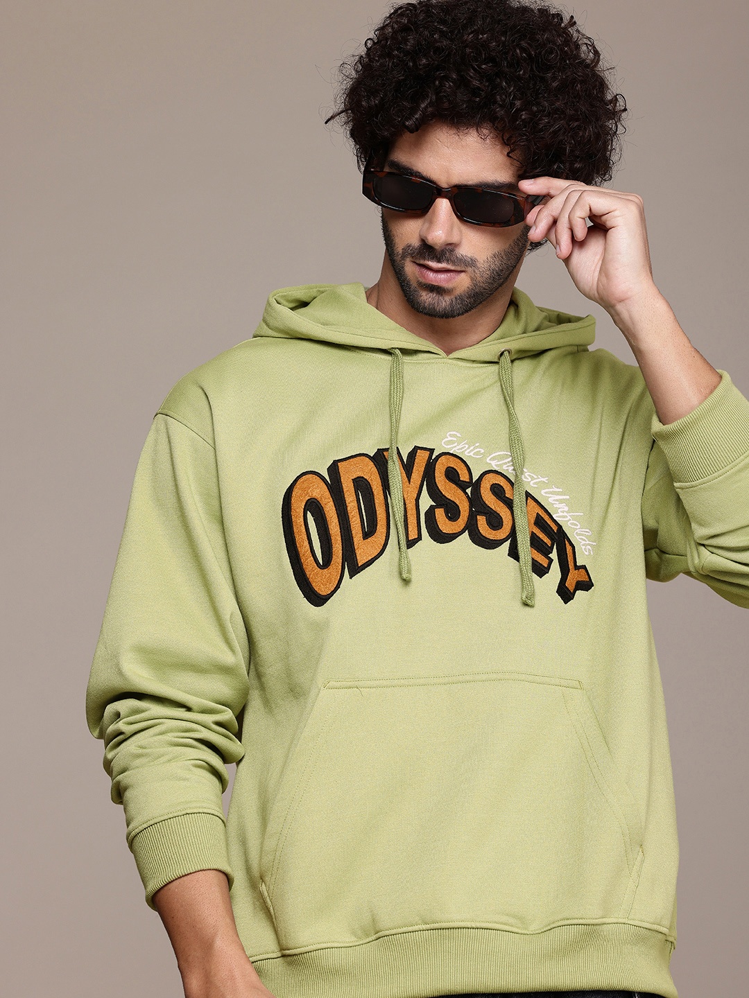 The Roadster Life Co. Typography Embroidered Hooded Relaxed Fit Sweatshirt, Green
The Roadster Life Co. Typography Embroidered Hooded Relaxed Fit Sweatshirt, Green