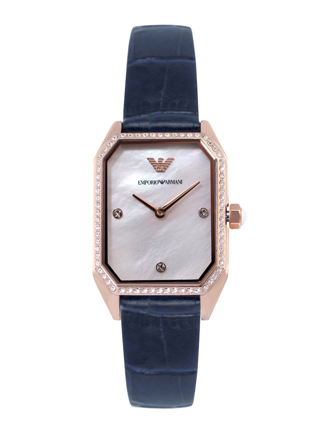 Emporio Armani Women Mother of Pearl Embellish Dial & Leather Strap Analogue Watch AR11466, Off white
Emporio Armani Women Mother of Pearl Embellish Dial & Leather Strap Analogue Watch AR11466, Off white