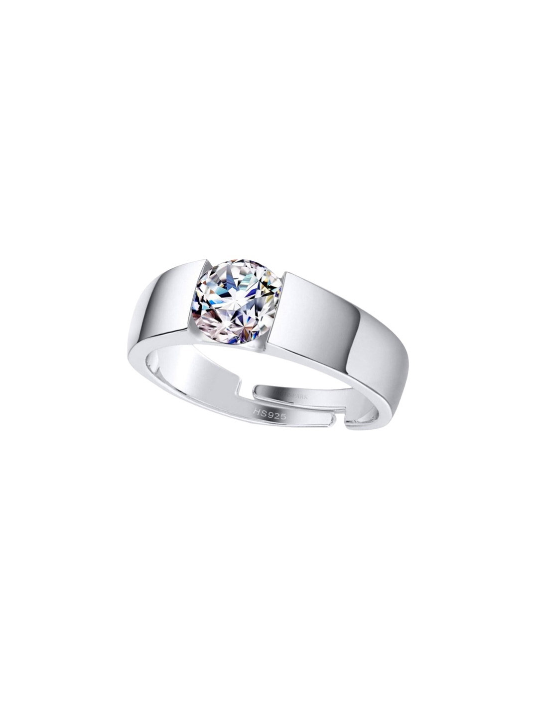 HighSpark 92.5 Sterling Silver Symbol Of Status Cubic Zirconia Studded Finger Ring
HighSpark 92.5 Sterling Silver Symbol Of Status Cubic Zirconia Studded Finger Ring