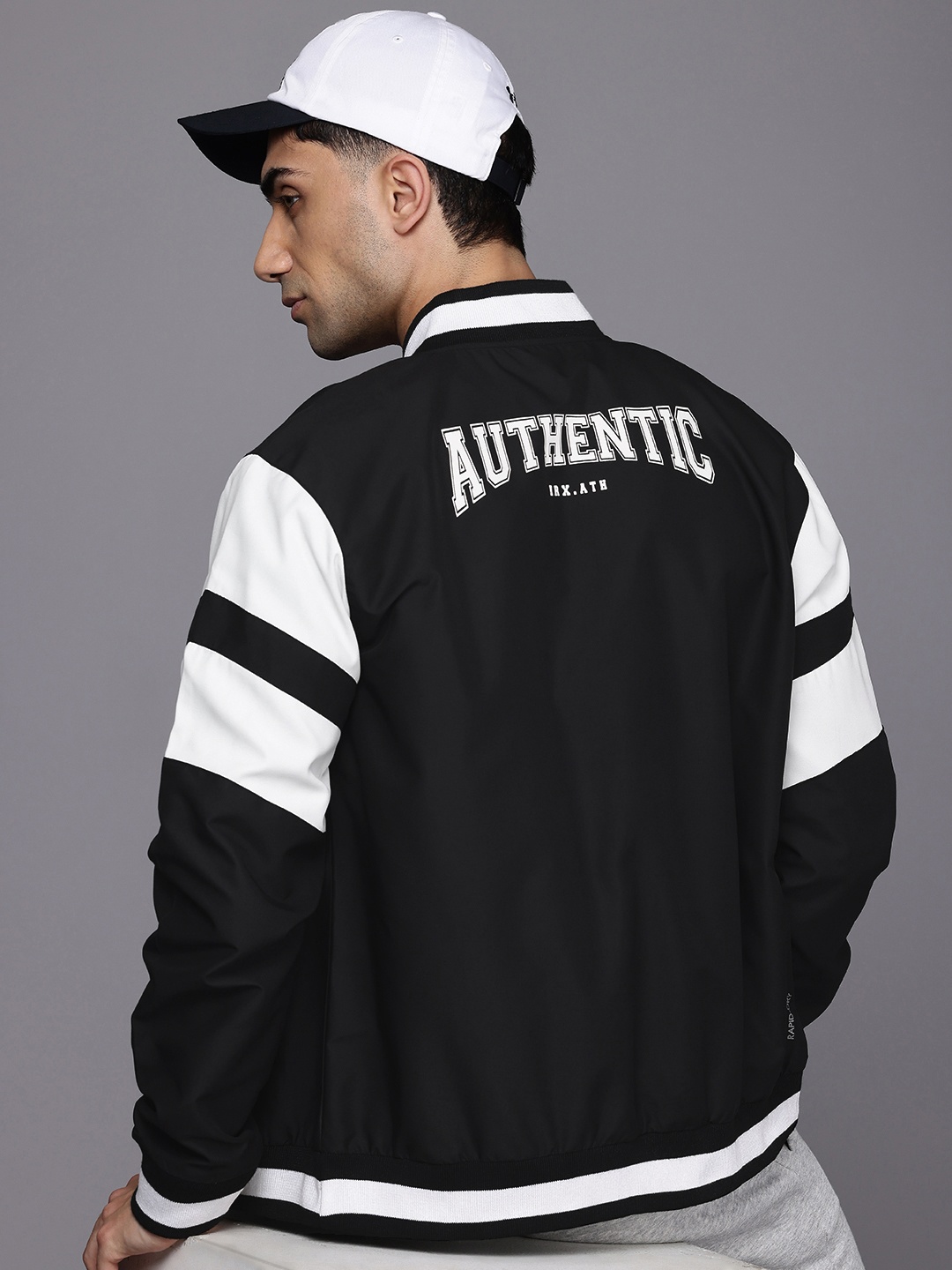 HRX by Hrithik Roshan Prosport-Collection Typography Printed Varsity Jacket, Black
HRX by Hrithik Roshan Prosport-Collection Typography Printed Varsity Jacket, Black