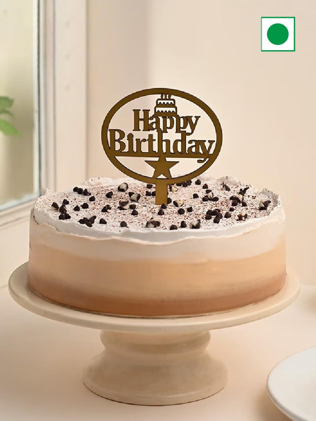 Floweraura Chocolate Coffee Flavour Silky Smooth Fresh Round Shape Cake With Topper 1 kg, Cream
Floweraura Chocolate Coffee Flavour Silky Smooth Fresh Round Shape Cake With Topper 1 kg, Cream