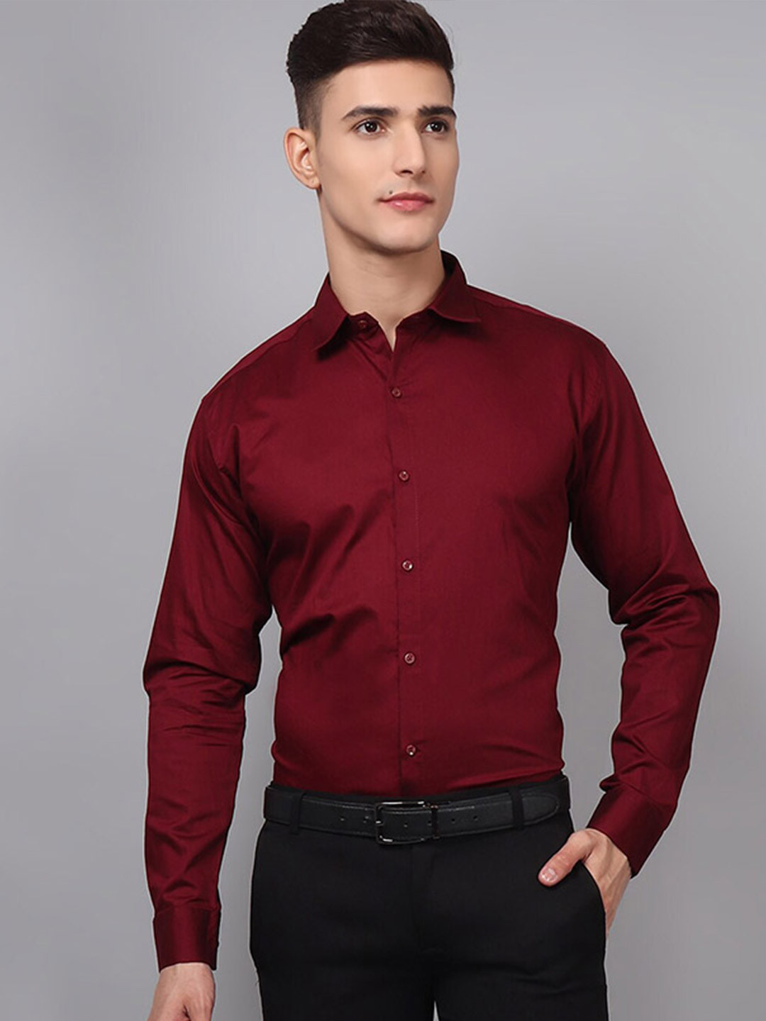 TRYBUY.IN Original Cotton Spread Collar Casual Shirt, Maroon
TRYBUY.IN Original Cotton Spread Collar Casual Shirt, Maroon
