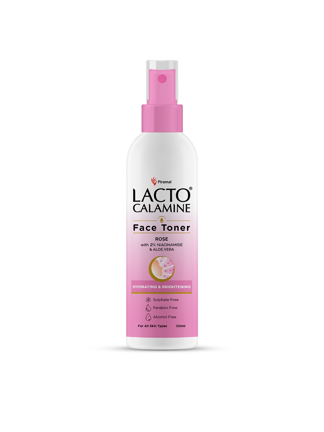 Lacto Calamine Rose Water Toner Gulab Jal with Aloe Vera & 2% Niacinamide - 120 ml, Pink
Lacto Calamine Rose Water Toner Gulab Jal with Aloe Vera & 2% Niacinamide - 120 ml, Pink