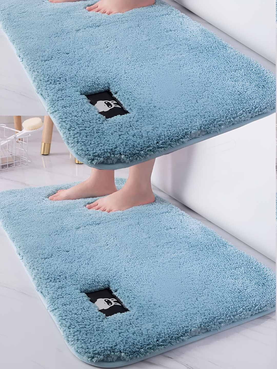 P-Plus International Blue 2 Pieces 110 GSM Ultra Soft Non Slip & Absorbent Bath Rug
P-Plus International Blue 2 Pieces 110 GSM Ultra Soft Non Slip & Absorbent Bath Rug