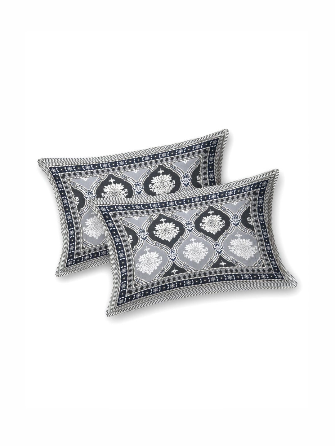 Block Print Story Grey Ethnic Motifs Cotton 210 TC King Bedsheet With 2 Pillow Covers
Block Print Story Grey Ethnic Motifs Cotton 210 TC King Bedsheet With 2 Pillow Covers