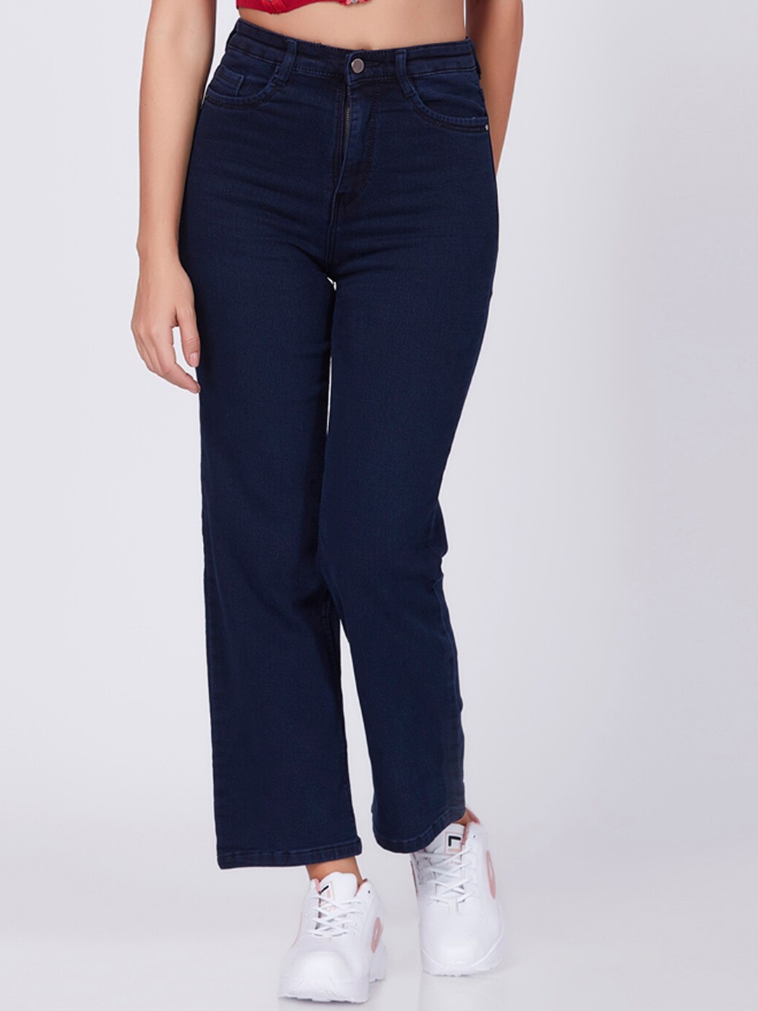 Blum Denim Women Skinny Fit High-Rise Mildly Distressed Cotton Stretchable Jeans, Navy blue
Blum Denim Women Skinny Fit High-Rise Mildly Distressed Cotton Stretchable Jeans, Navy blue