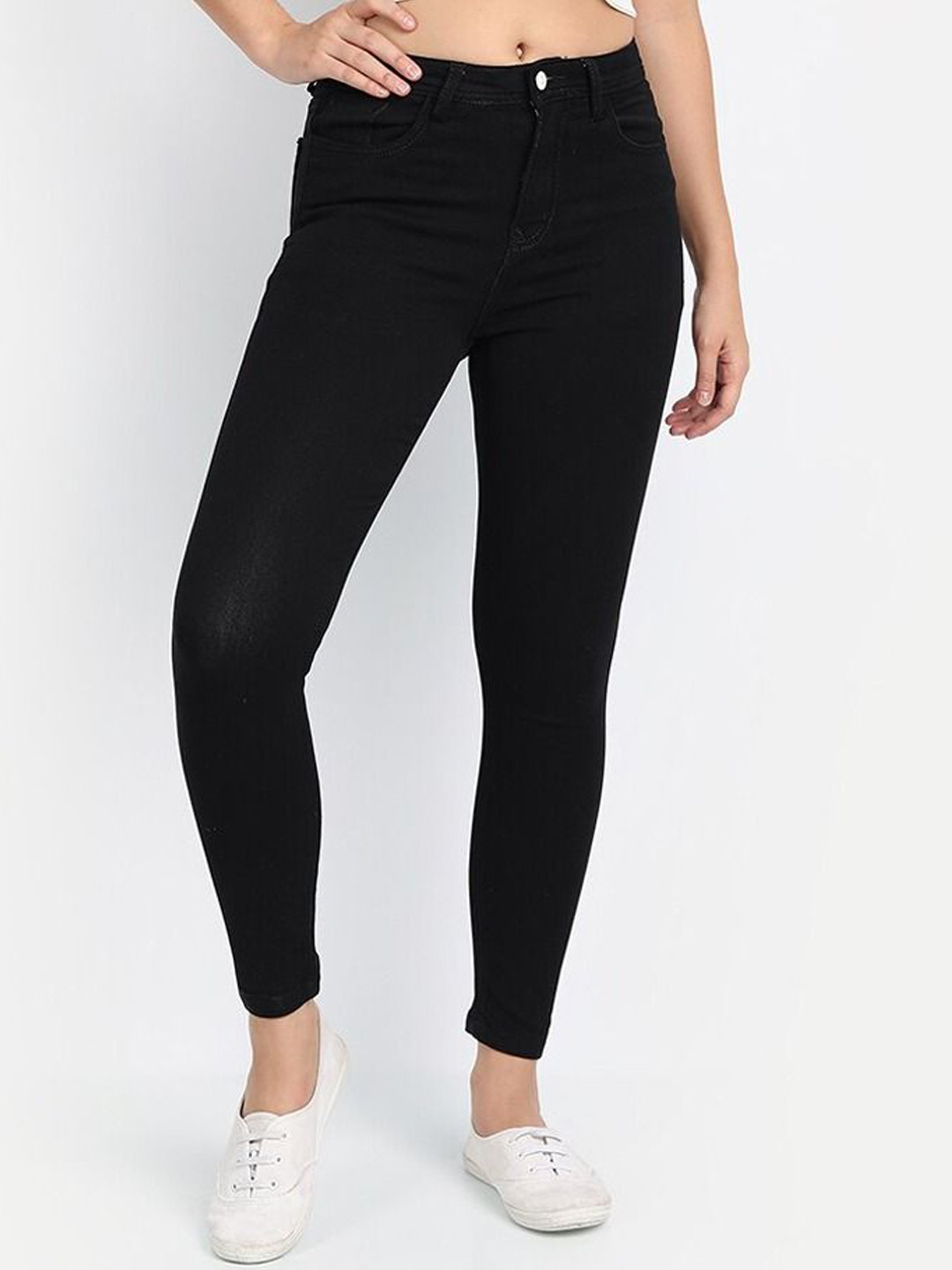 Next One Women Smart Skinny Fit High Rise Clean Look Stretchable Jeans, Black
Next One Women Smart Skinny Fit High Rise Clean Look Stretchable Jeans, Black