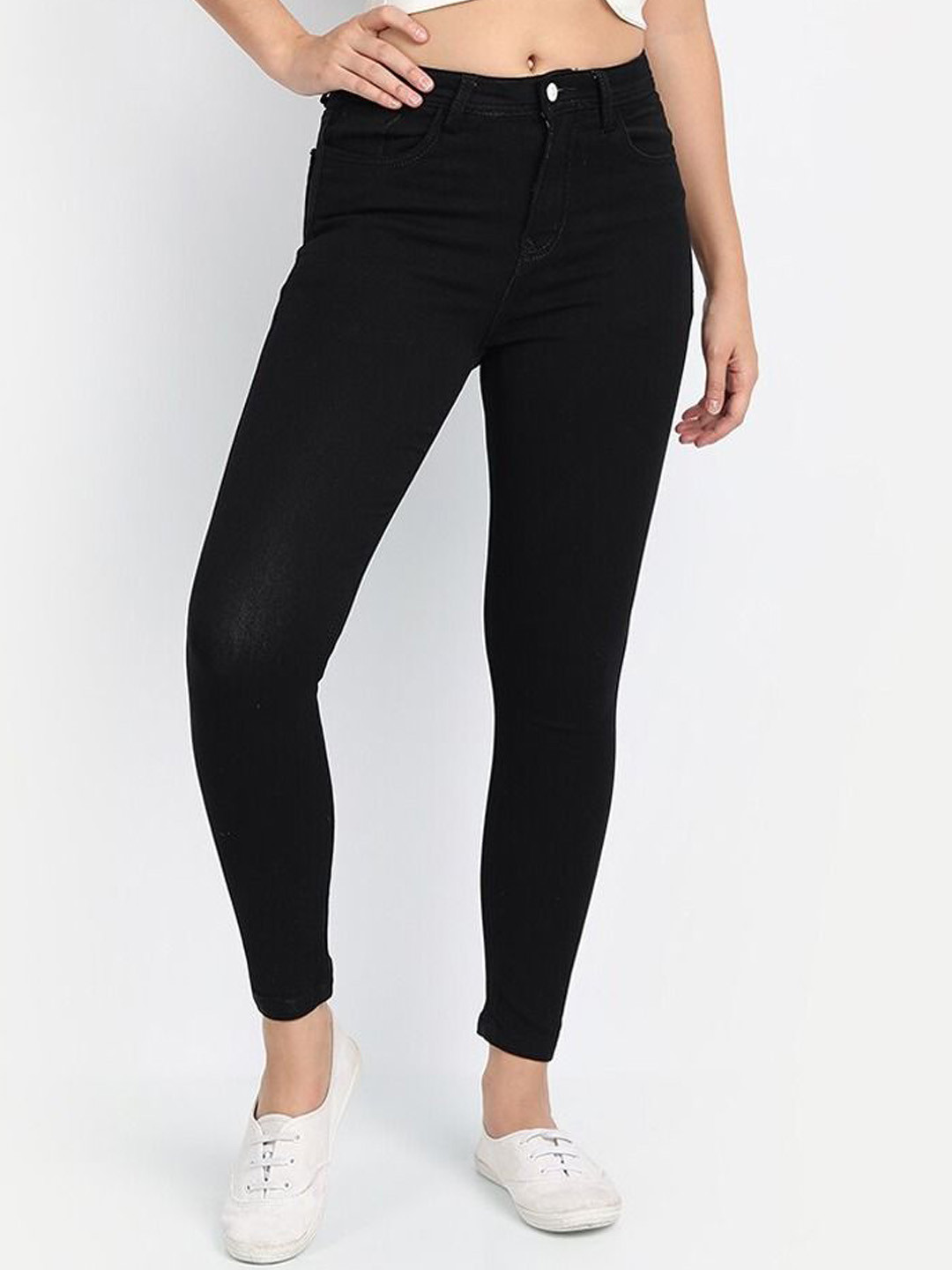 Next One Women Smart Skinny Fit High Rise Clean Look Stretchable Jeans, Black
Next One Women Smart Skinny Fit High Rise Clean Look Stretchable Jeans, Black