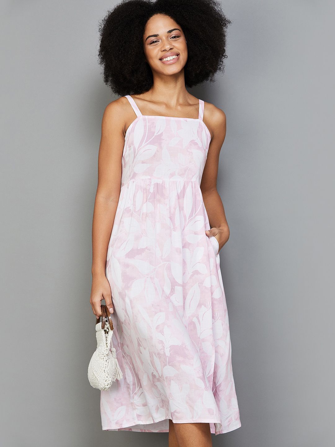 Fame Forever by Lifestyle Floral Printed Shoulder Straps Fit & Flare Midi Dress, Pink
Fame Forever by Lifestyle Floral Printed Shoulder Straps Fit & Flare Midi Dress, Pink