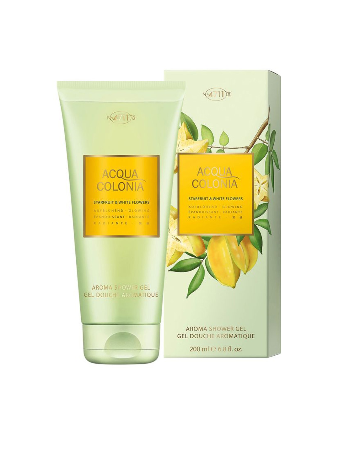 4711 Acqua Colonia Glowing Starfruit & White Flowers Aroma Shower Gel - 200 ml, Green
4711 Acqua Colonia Glowing Starfruit & White Flowers Aroma Shower Gel - 200 ml, Green