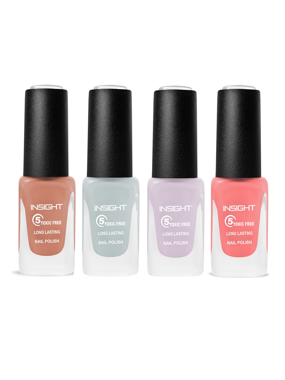 Insight Cosmetics Set of 4 Long-Lasting 5-Toxic-Free Pastel Color Nail Polish - 9ml Each, Pink
Insight Cosmetics Set of 4 Long-Lasting 5-Toxic-Free Pastel Color Nail Polish - 9ml Each, Pink