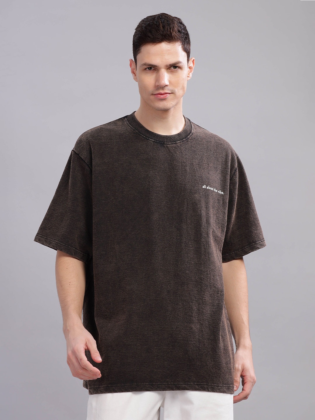 SILISOUL Round Neck Drop-Shoulder Sleeves Pure Cotton Oversized Cotton T-shirt, Brown
SILISOUL Round Neck Drop-Shoulder Sleeves Pure Cotton Oversized Cotton T-shirt, Brown