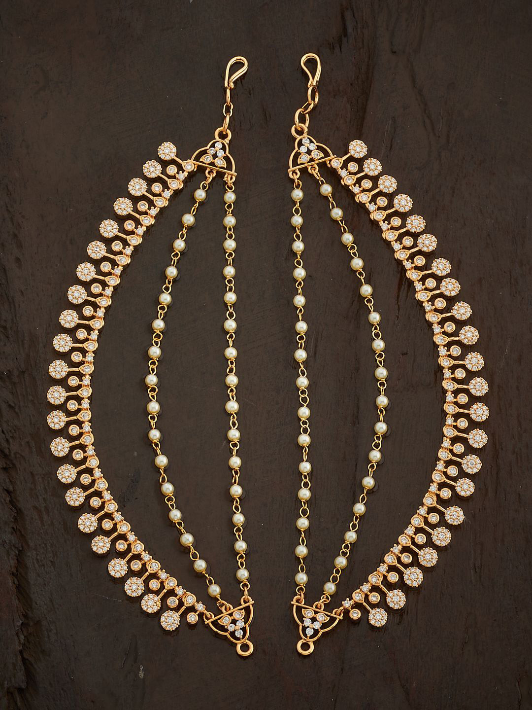 Kushal's Fashion Jewellery Gold Plated Zircon Studded & Beaded Ethnic Matil
Kushal's Fashion Jewellery Gold Plated Zircon Studded & Beaded Ethnic Matil