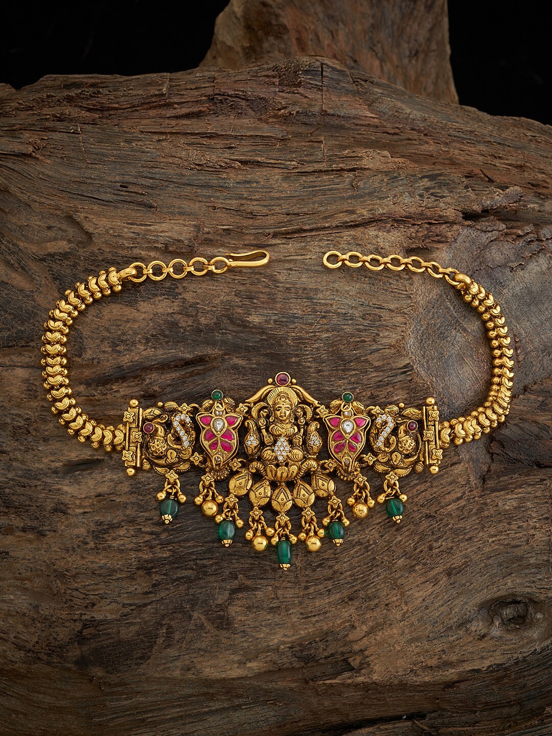 Kushal's Fashion Jewellery 92.5 Pure Silver Gold-Plated Stones Studded Temple Armlet
Kushal's Fashion Jewellery 92.5 Pure Silver Gold-Plated Stones Studded Temple Armlet