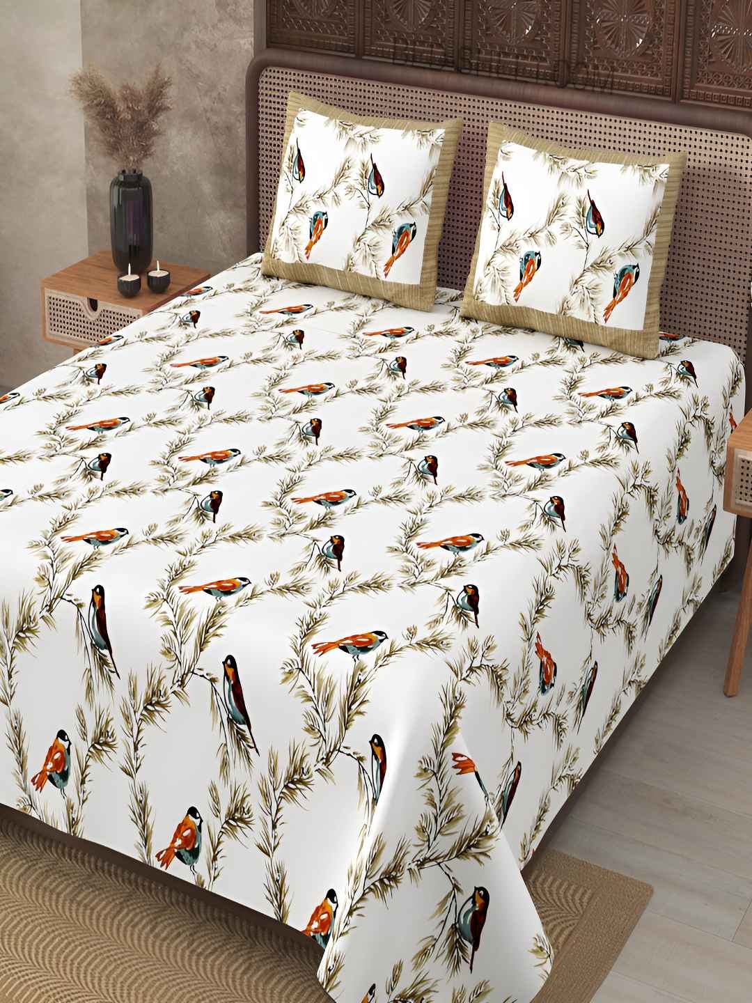 BED-SHEET.COM Brown & White Ethnic Motifs Cotton 240 TC King Bedsheet With 2 Pillow Covers
BED-SHEET.COM Brown & White Ethnic Motifs Cotton 240 TC King Bedsheet With 2 Pillow Covers