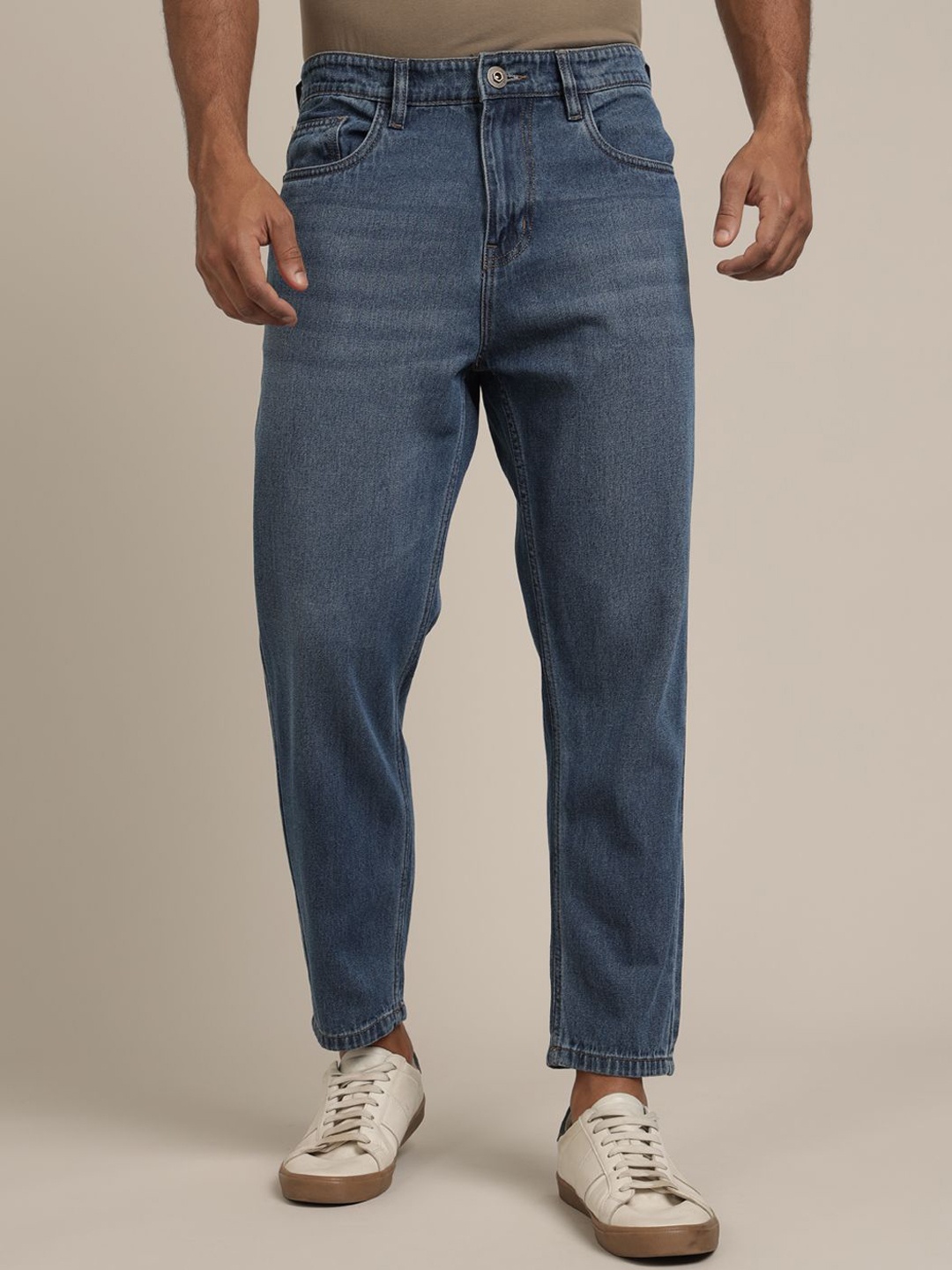 The Roadster Lifestyle Co. Men Wide Leg Fit Mid Rise Clean Look Cotton Denim Jeans, Blue
The Roadster Lifestyle Co. Men Wide Leg Fit Mid Rise Clean Look Cotton Denim Jeans, Blue