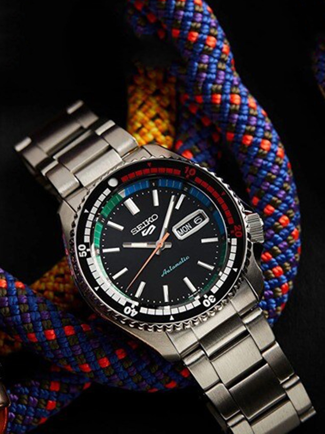 SEIKO Men Bracelet Style Straps Analogue Automatic Motion Powered Watch SRPK13K1_N, Black
SEIKO Men Bracelet Style Straps Analogue Automatic Motion Powered Watch SRPK13K1_N, Black