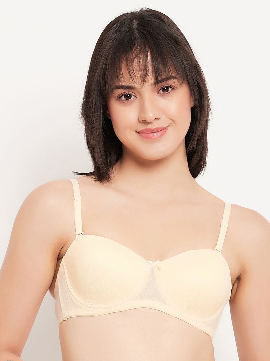 Clovia Half Coverage Underwired Lightly Padded Balconette Bra With All Day Comfort, Beige
Clovia Half Coverage Underwired Lightly Padded Balconette Bra With All Day Comfort, Beige