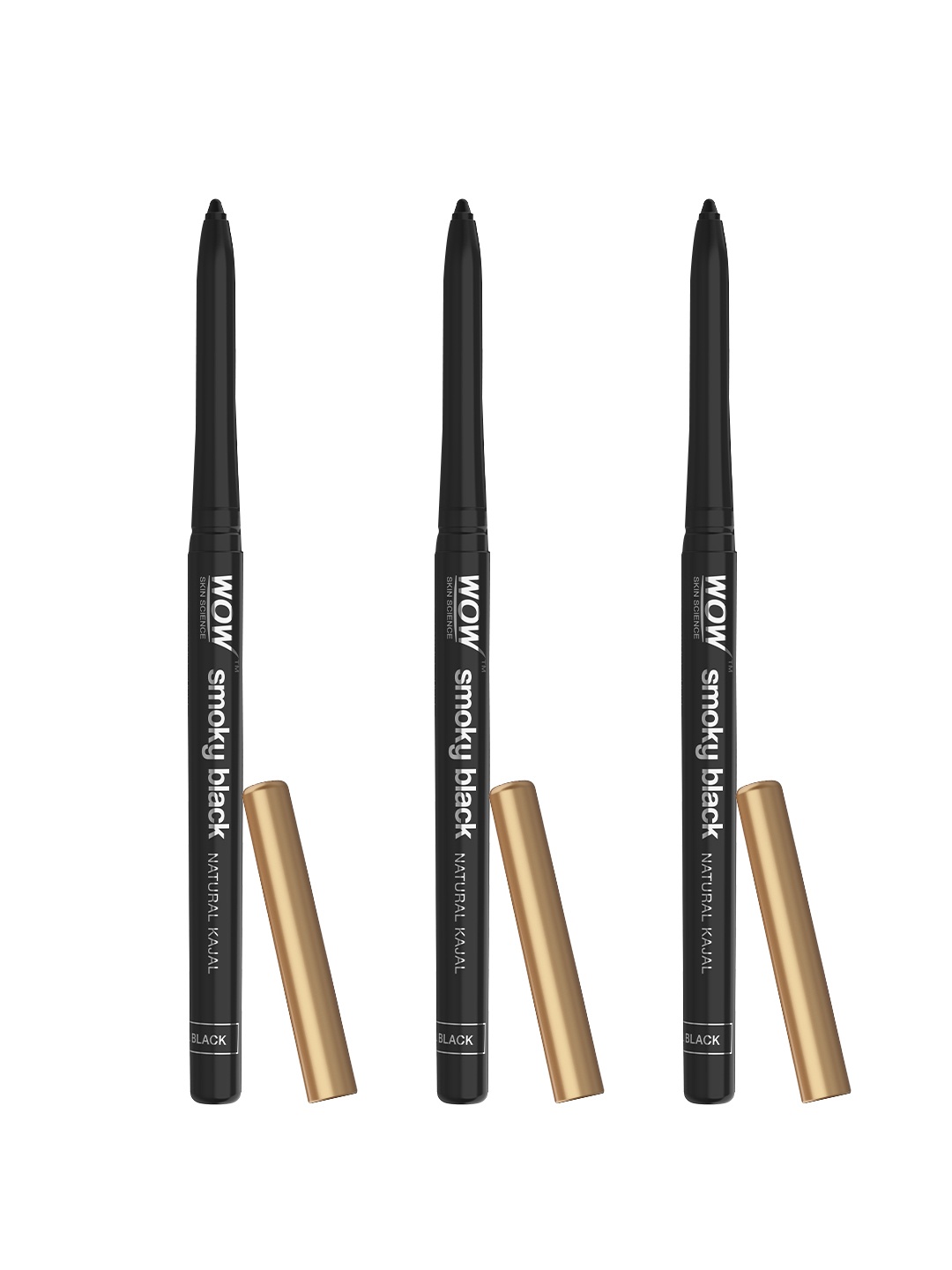 WOW SKIN SCIENCE Set of 3 Smudge-Proof Long Stay Smoky Black Kajal with Amla - 0.35 g each
WOW SKIN SCIENCE Set of 3 Smudge-Proof Long Stay Smoky Black Kajal with Amla - 0.35 g each