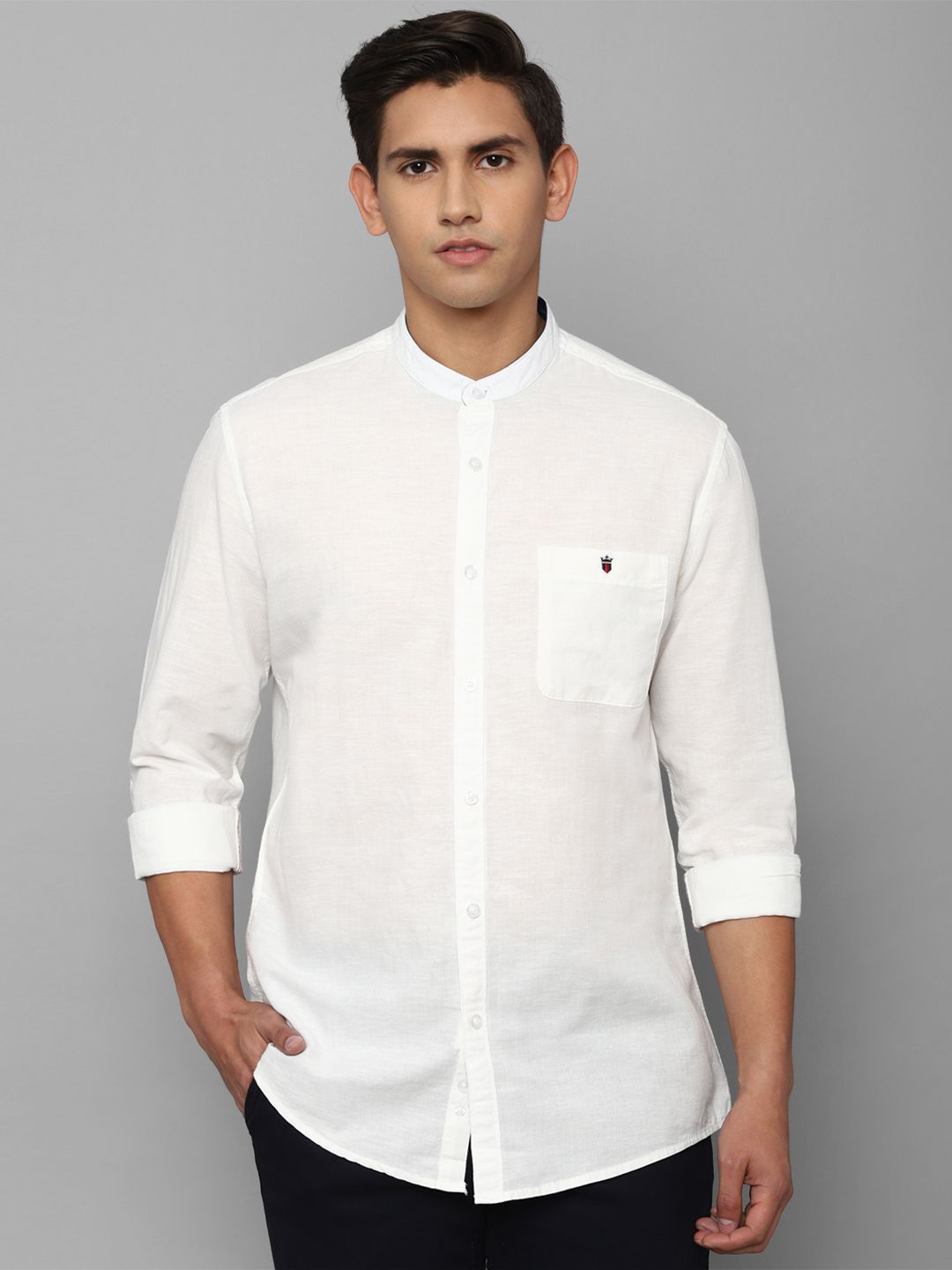 Louis Philippe Jeans Slim Fit Mandarin Collar Long Sleeves Cotton Linen Casual Shirt, Cream
Louis Philippe Jeans Slim Fit Mandarin Collar Long Sleeves Cotton Linen Casual Shirt, Cream