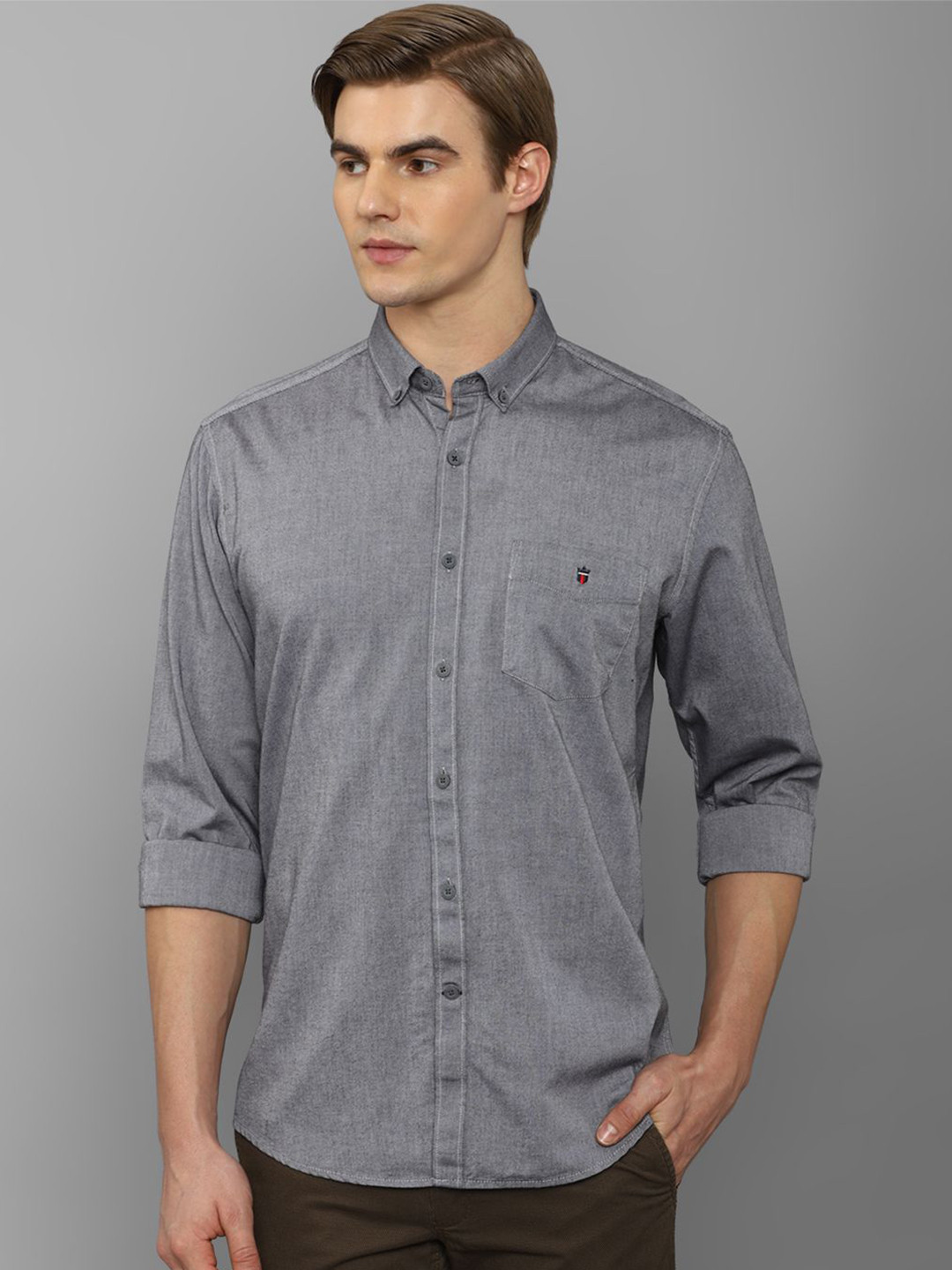 Louis Philippe Sport Button Down Collar Long Sleeves Slim Fit Cotton Casual Shirt, Grey
Louis Philippe Sport Button Down Collar Long Sleeves Slim Fit Cotton Casual Shirt, Grey