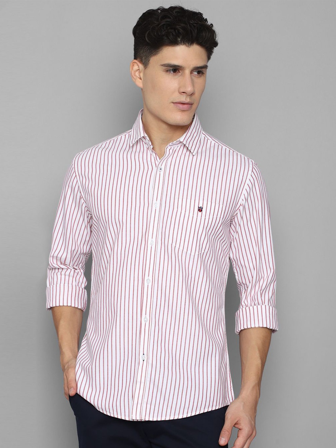 Louis Philippe Sport Spread Collar Long Sleeves Slim Fit Cotton Striped Casual Shirt, Pink
Louis Philippe Sport Spread Collar Long Sleeves Slim Fit Cotton Striped Casual Shirt, Pink