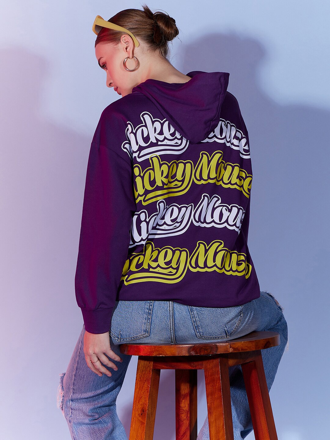 Disney by DressBerry Purple & White Mickey Mouse Printed Hooded Cotton Pullover Sweatshirt
Disney by DressBerry Purple & White Mickey Mouse Printed Hooded Cotton Pullover Sweatshirt