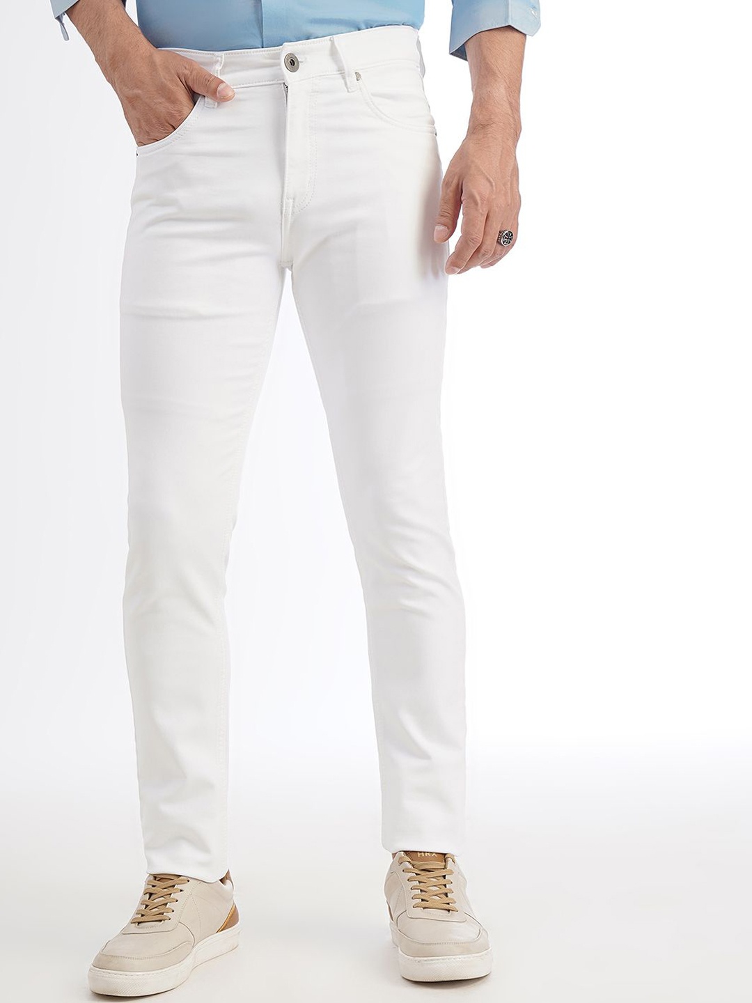 JADE BLUE Men Clean Look Light Shade No Fade Slim Fit Cotton Stretchable Jeans, White
JADE BLUE Men Clean Look Light Shade No Fade Slim Fit Cotton Stretchable Jeans, White