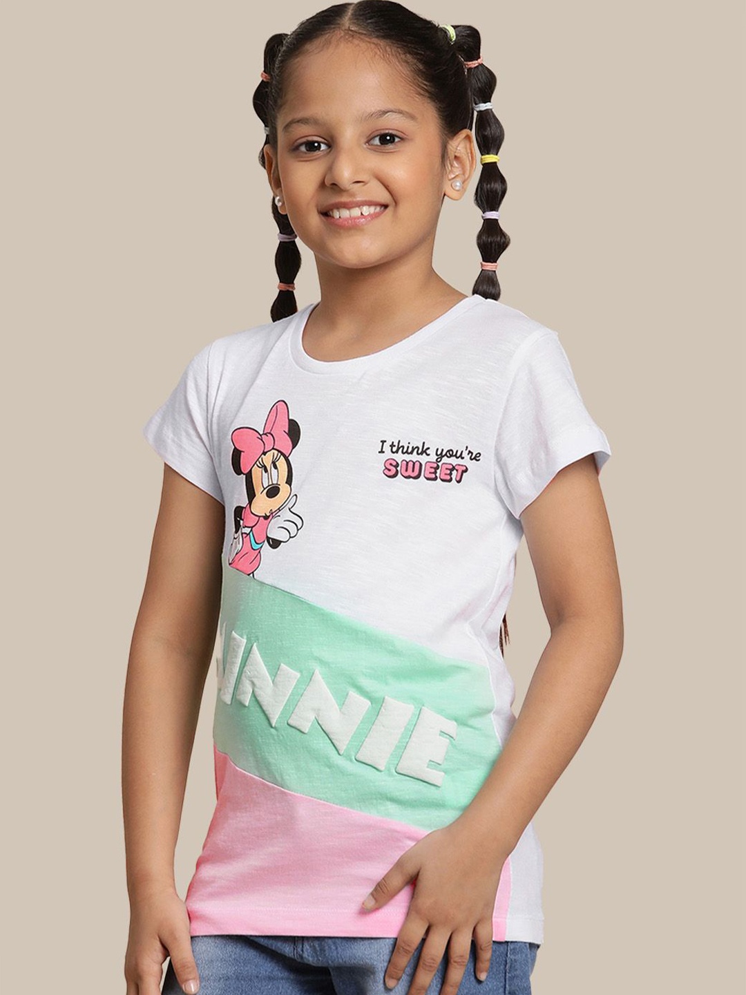 Kids Ville Girls Pack Of 2 Graphic Mickey & Friends Printed Pure Cotton T-shirts, White
Kids Ville Girls Pack Of 2 Graphic Mickey & Friends Printed Pure Cotton T-shirts, White