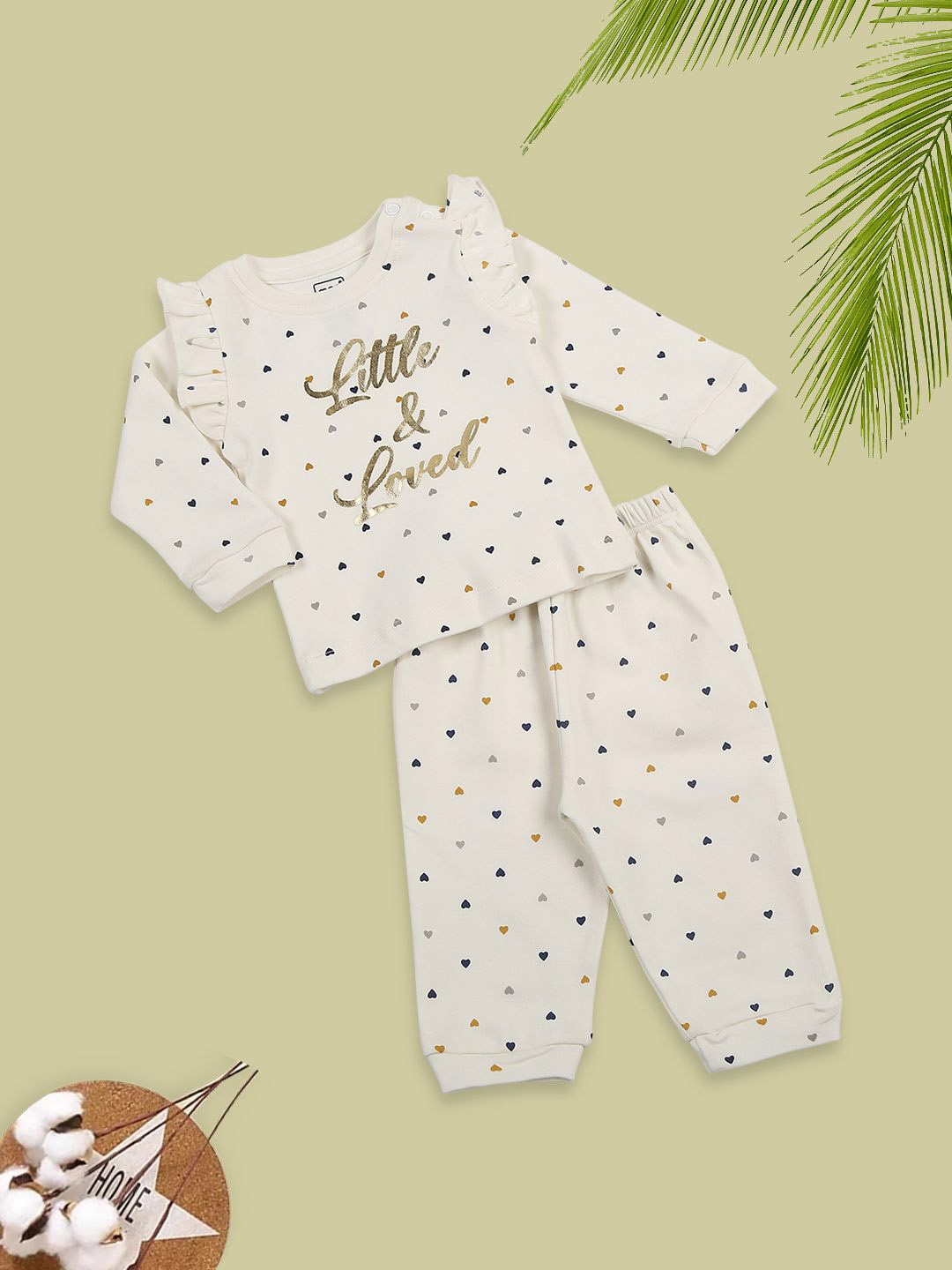MeeMee Girls Conversational Printed Long Sleeves Pure Cotton Top With Pyjamas, Off white
MeeMee Girls Conversational Printed Long Sleeves Pure Cotton Top With Pyjamas, Off white